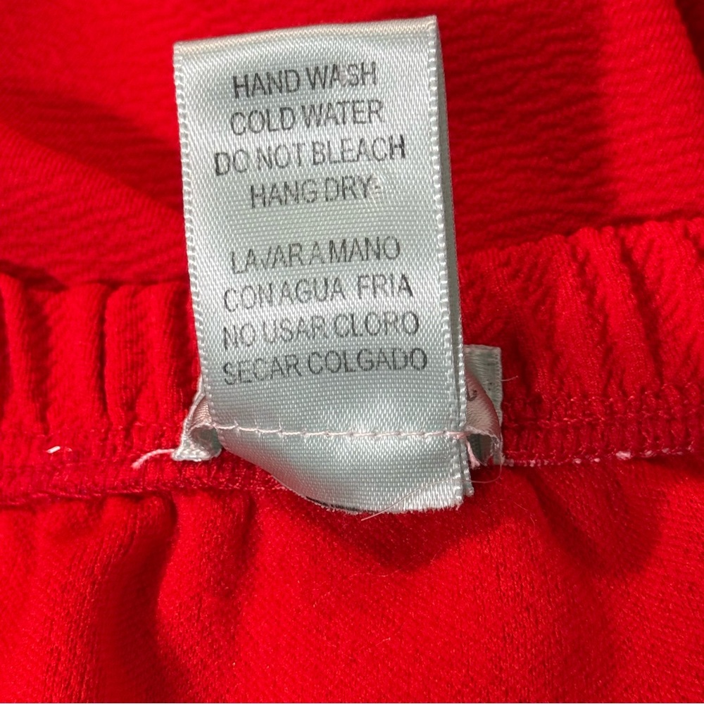 Strapless Red Dress Cut Out Bow Detail Mini Size Small - Picture 9 of 9